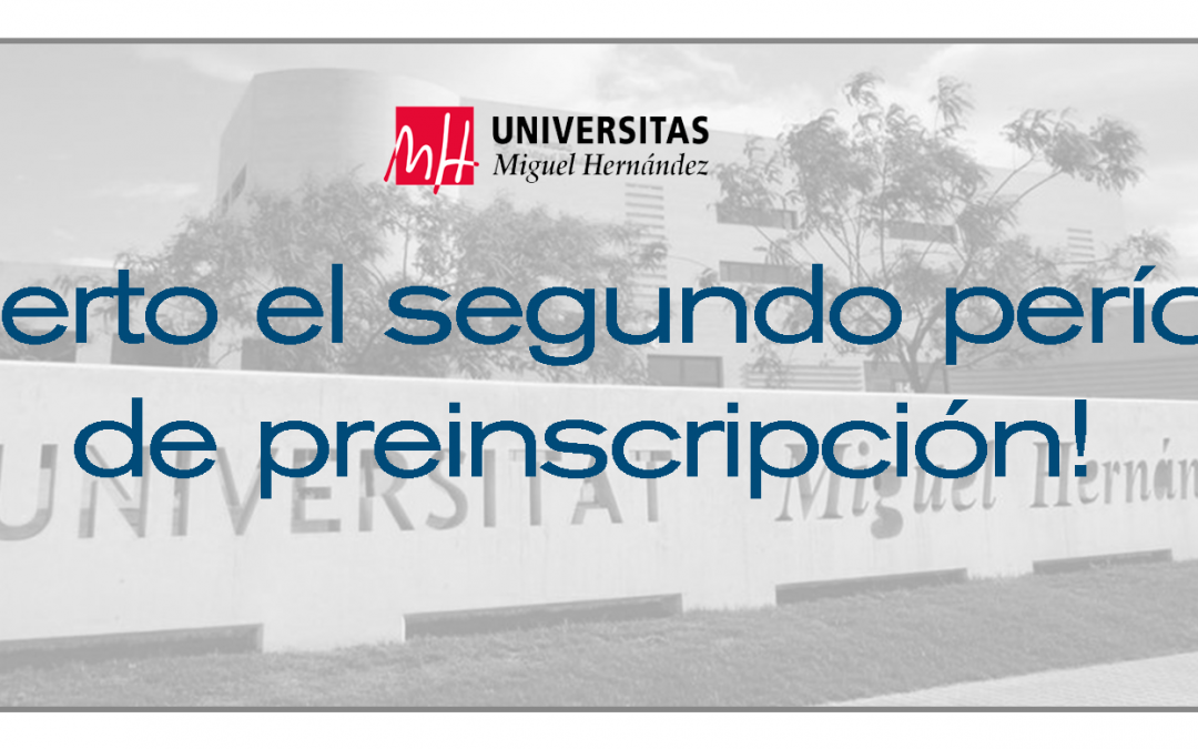 Abierto 2º período de preinscripción en másteres universitarios