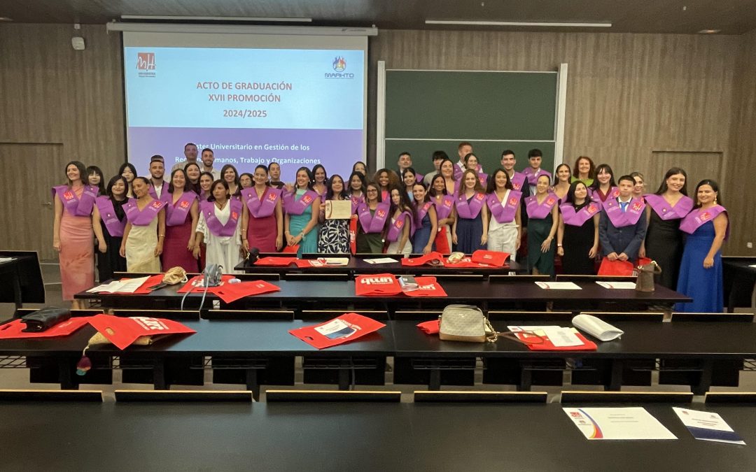 Acto de graduación de la XVII promoción del Máster MARHTO